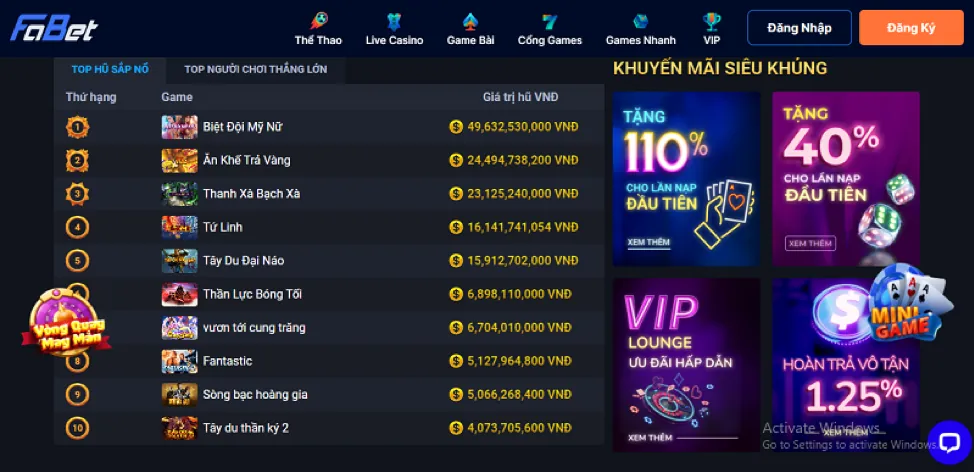 Chương trình VIP W9BET